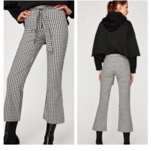 Gingham Tie Waist Pants